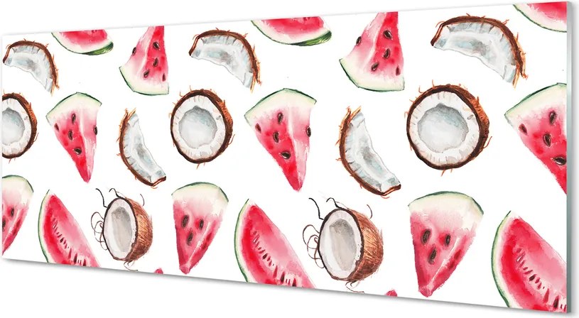 Panel szklany do Kuchni Duet Kokosa i Arbuza