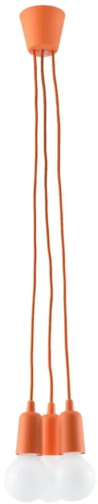 Pomarańczowa loftowa lampa wisząca - EX542 B4-D26