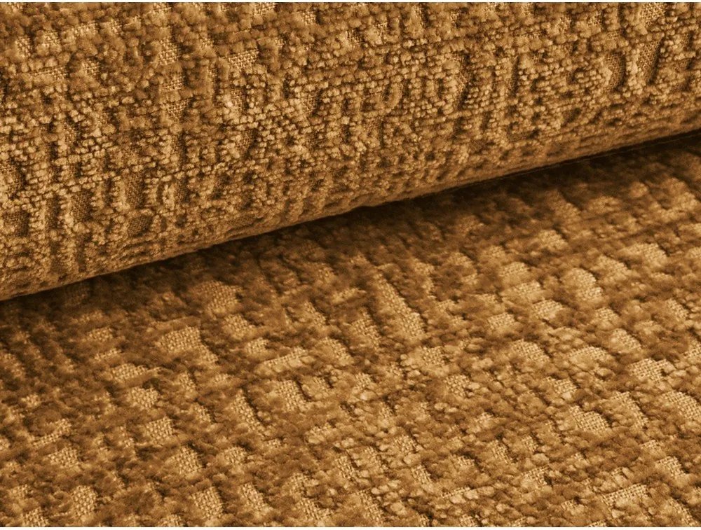 Pomarańczowa rozkładana/ze schowkiem sofa 216 cm Kalena – Makamii