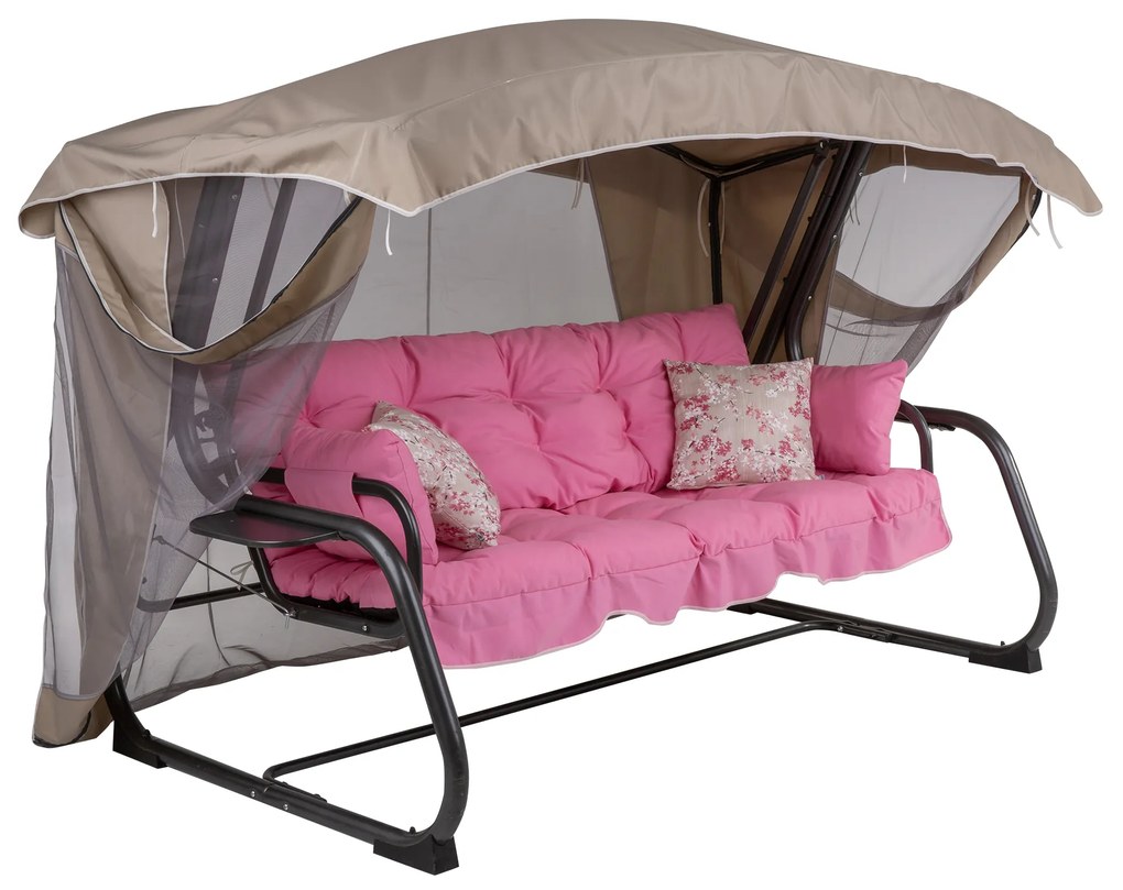 Huśtawka ogrodowa z moskitierą Ravenna Lux D042-23DW PATIO + GRATIS