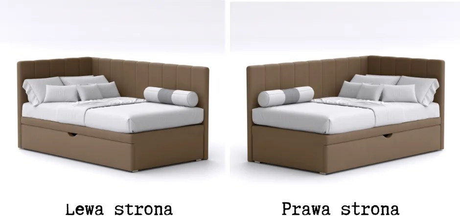 Łóżko dziecięco-młodzieżowe LUCA z dodatkową powierzchnią spania - 120x200