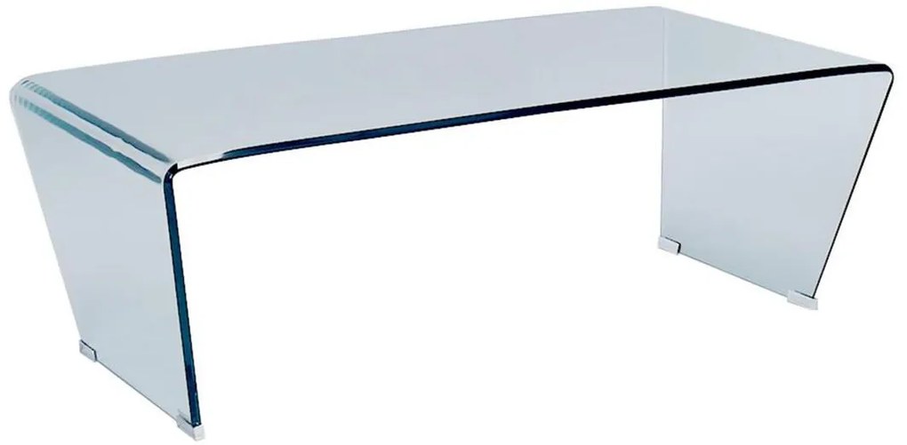 Stolik kawowy SUZANA - Gięte szkło hartowane