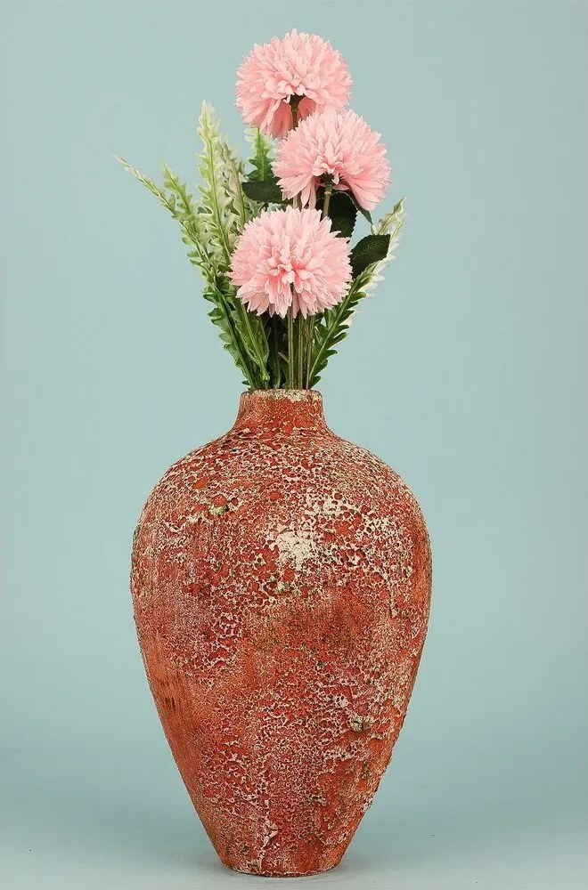 Wazon ceramiczny YL742 Patyna, czerwony