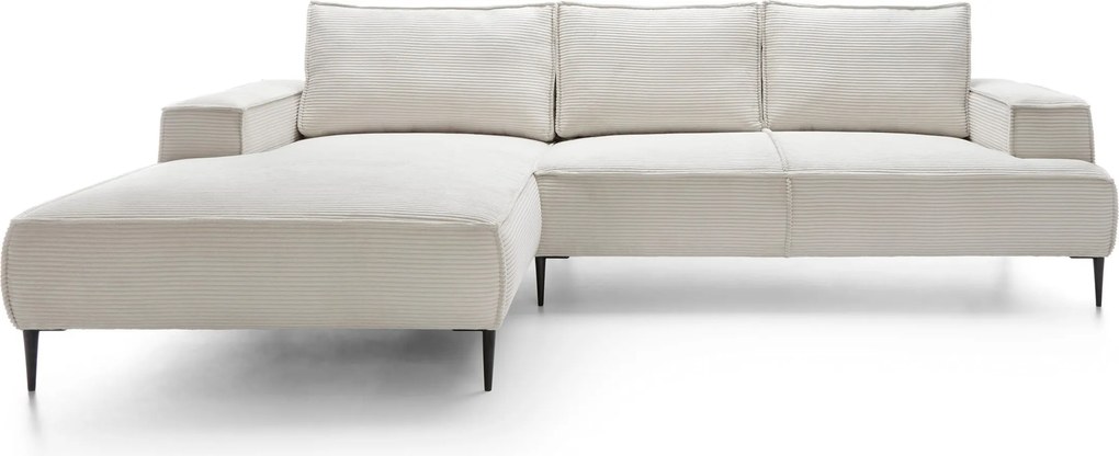 Masseno Narożnik DUNA Narożnik L-Kształtny, Modna sofa narożna do salonu - Beżowy, POSO 100