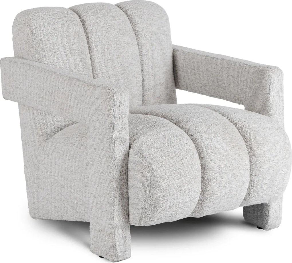 Szary fotel nowoczesny do salonu T7-K89