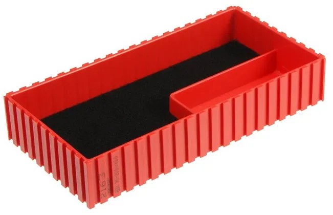 Pudełko plastikowe na mikrometr 35-200x100 mm, czerwone