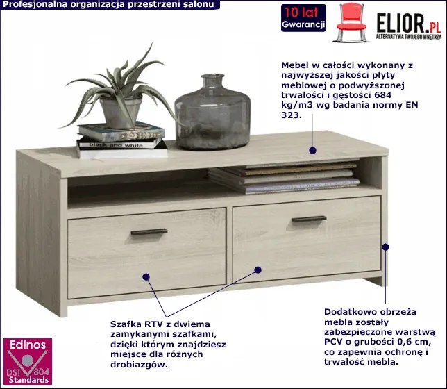 Komoda pod telewizor dąb sonoma L8-R99