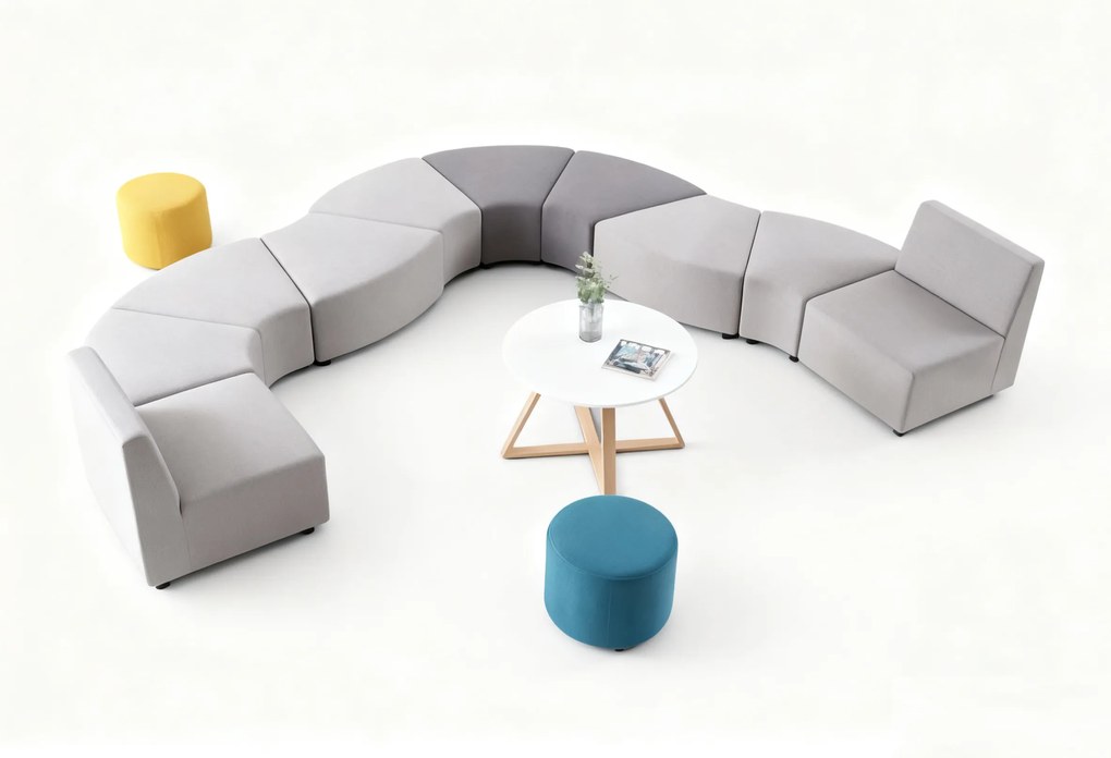 Siedzisko LEA, trójkąt, ciemnoszara