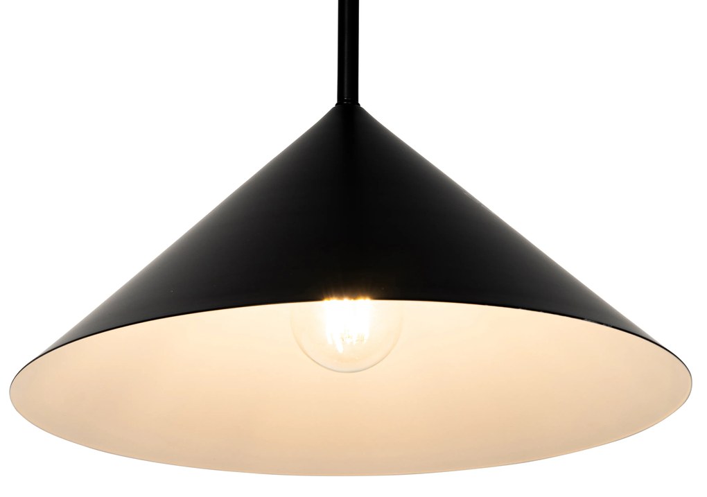 Designerska lampa wisząca czarna - TriangoloDesignerski Oswietlenie wewnetrzne