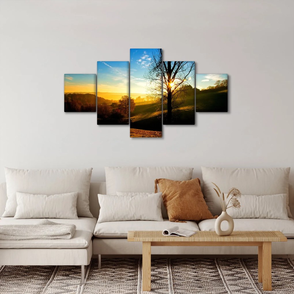 Obraz wschodu słońca (125x70 cm)