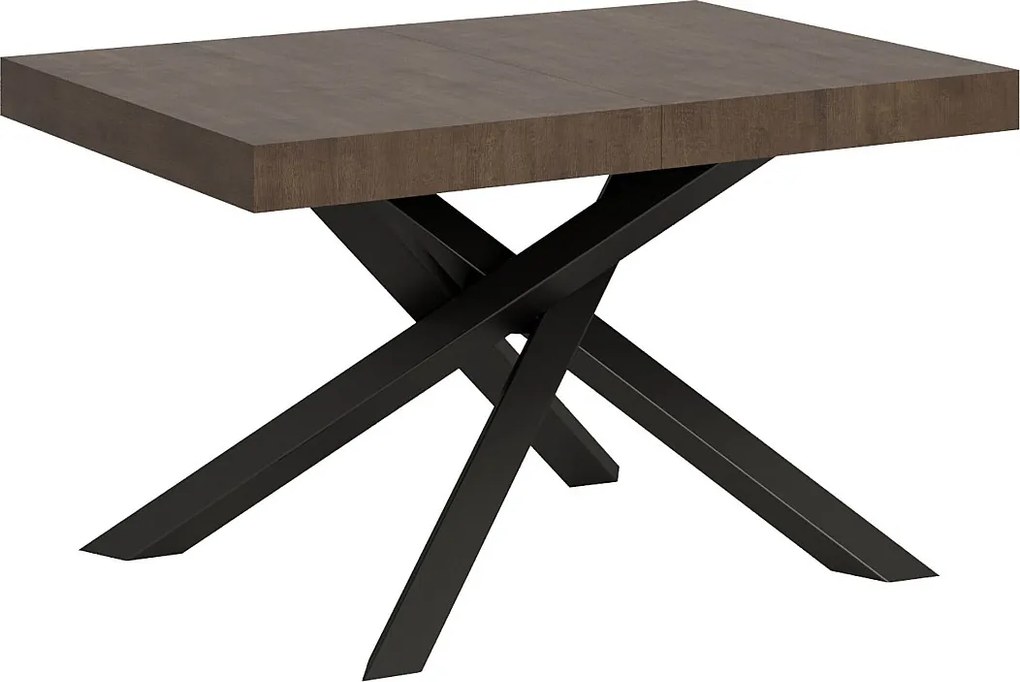 Stół rozkładany 130/234x90 cm Volantis orzech nogi antracytowe