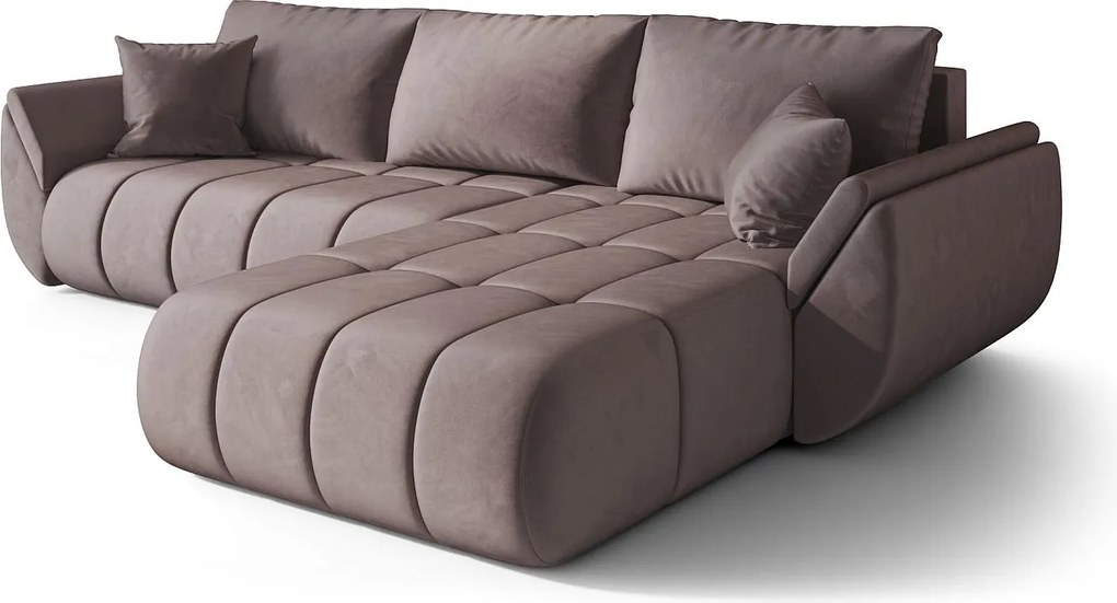 Narożnik BEDANTE TOKYO PREMIUM Prawy Monolith 62 z funkcją spania to eleganckie i funkcjonalne rozwiązanie do Twojego salonu.