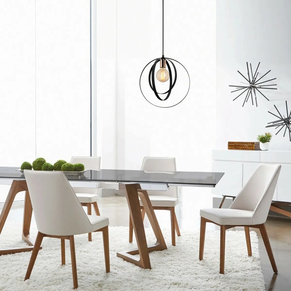 Lampa wisząca Vaveyla - 446-S, czarna