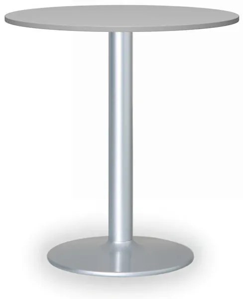 Stolik konferencyjny FILIP II, średnica 80 cm, szara podstawa, szara