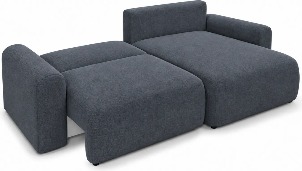 Rozkładana dwustronna sofa narożna w kształcie L NORDEN PAROS 250x140 cm, ciemnoszara