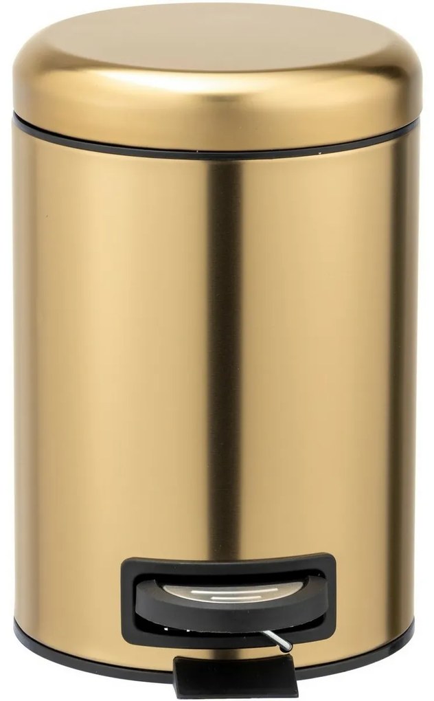 Wenko Kosz na śmieci z pedałem Leman 3 l, matowezłoto, 3 l