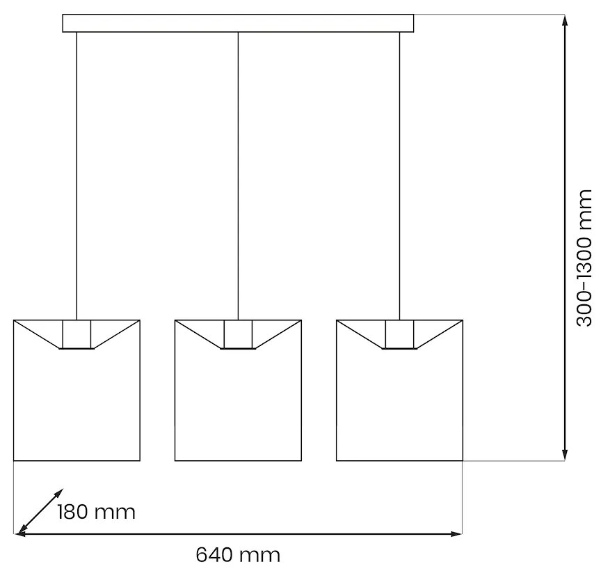 Lampa wisząca MORGAN 3xE27