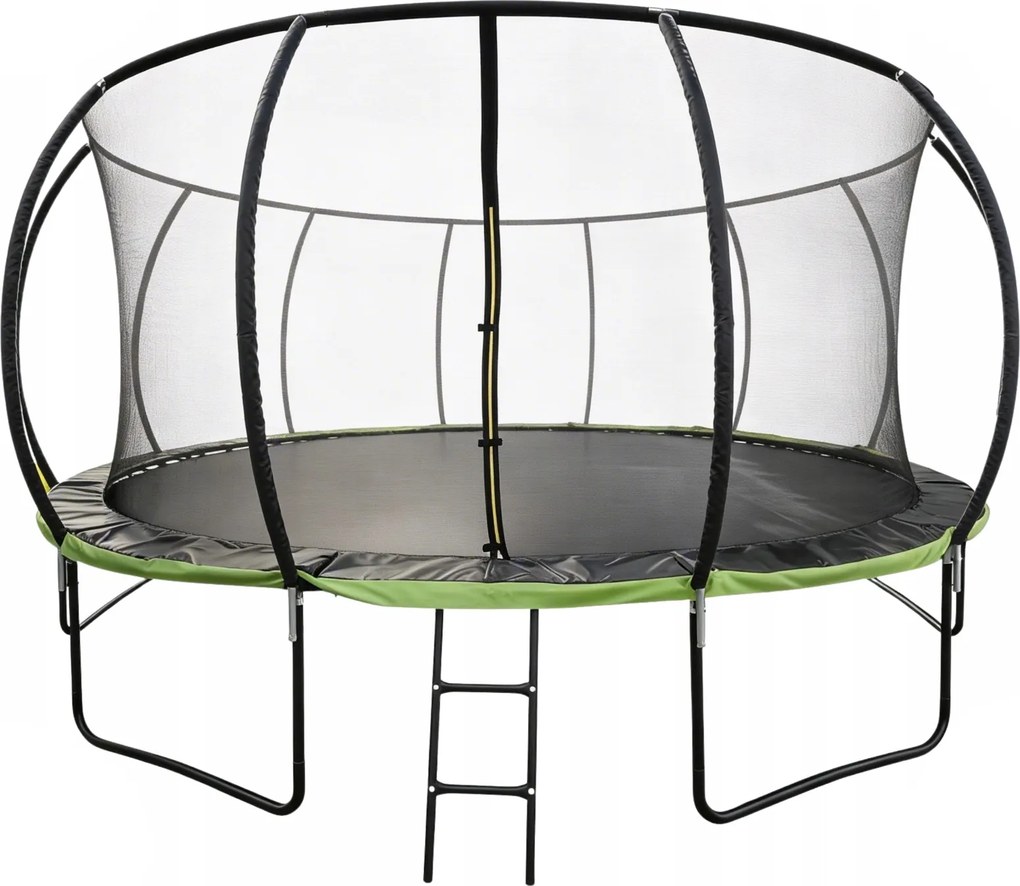 Trampolina ogrodowa dla dzieci Pegie 16FT, 488 cm, z siatką wewnętrzną i drabinką