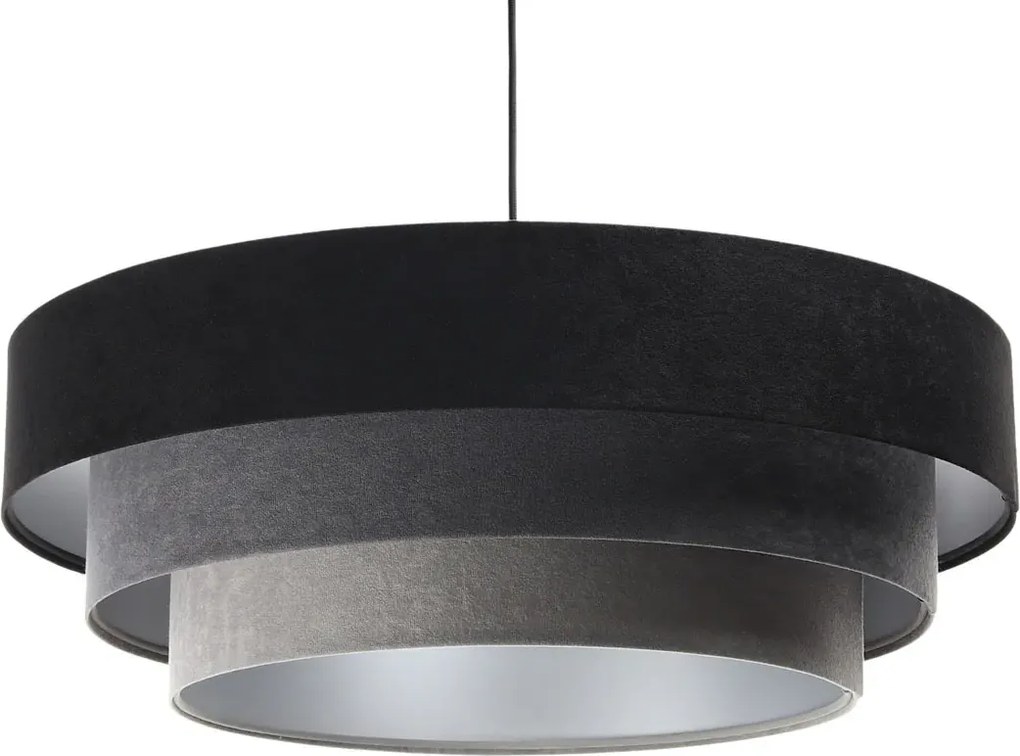 Okrągła lampa wisząca z trzywarstwowym abażurem S446 W0-K45