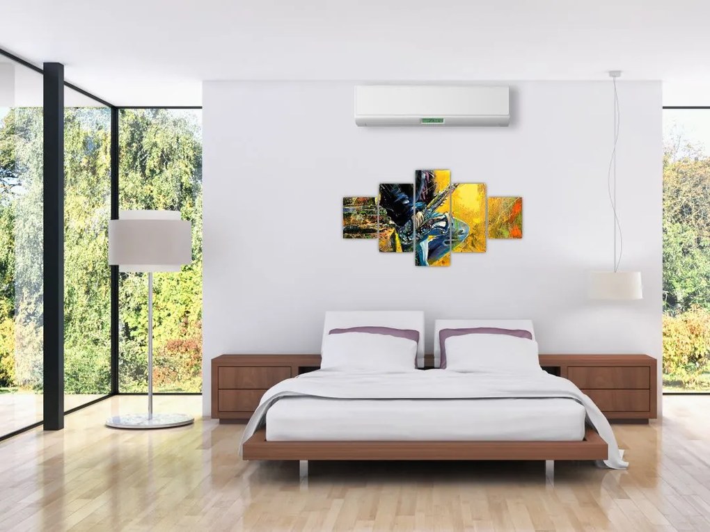 Obraz saksofonisty (125x70 cm)