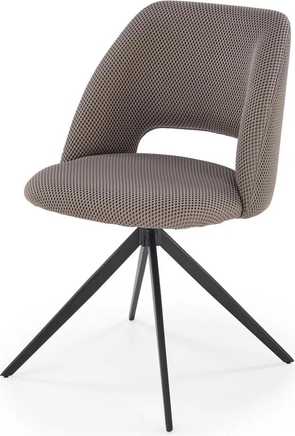 Obrotowe krzesło do jadalni z tkaniny membranowej K546 Halmar