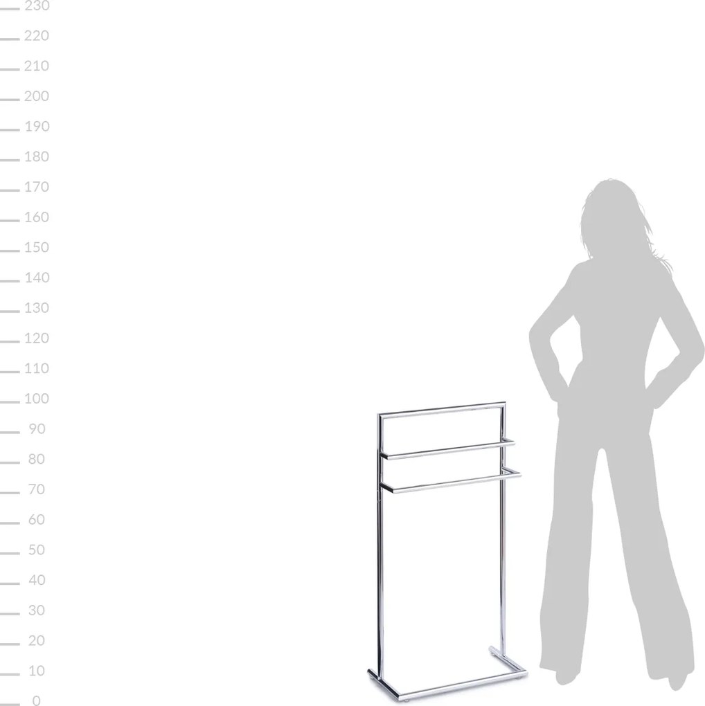 Stojak łazienkowy, wieszak na ręczniki, 23 x 43,5 x 83 cm