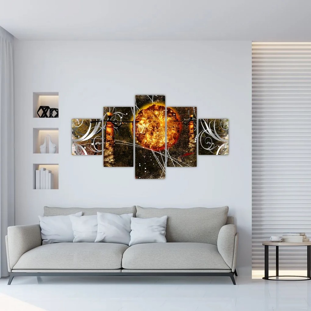 Obraz malarstwa z epoki starożytnej (125x70 cm)