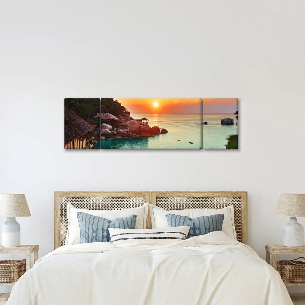 Obraz pięknej plaży (170x50 cm)