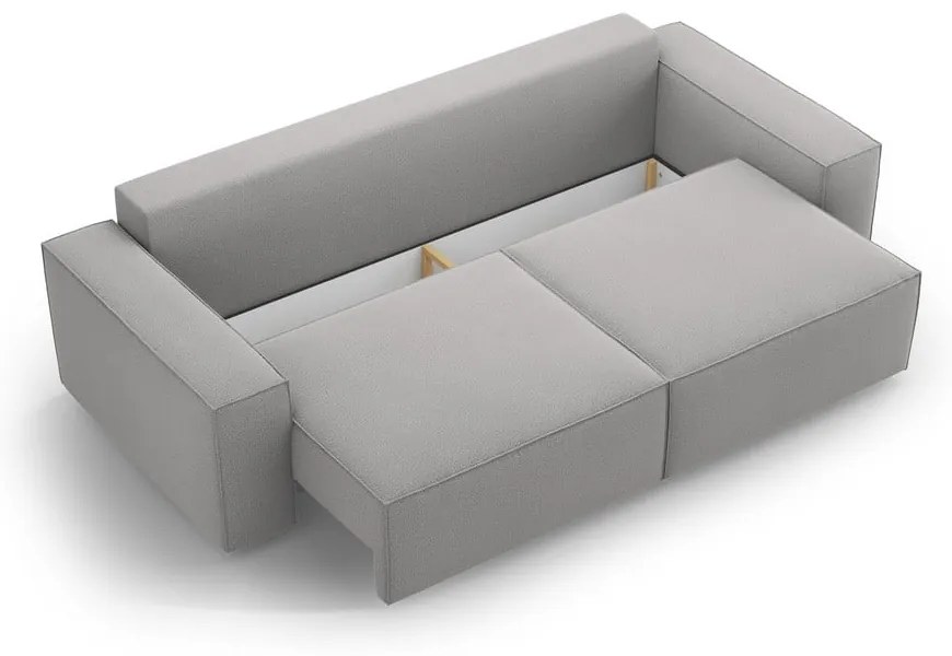 Jasnoszara rozkładana sofa 247 cm Jodie – Micadoni Home