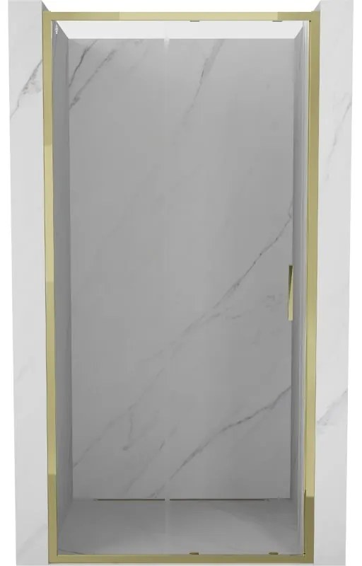 Mexen Exo drzwi prysznicowe rozsuwane 115 cm, transparent, złote - 8151-115-000-50-00