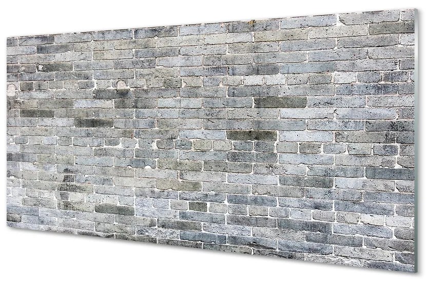 Szklany Panel Cegła mur vintage