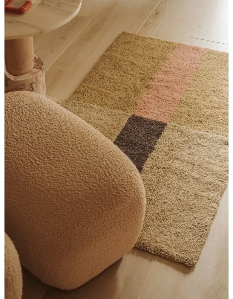 Wełniany dywan tkany ręcznie 80x140 cm Chroma Dusty Pink – Lorena Canals