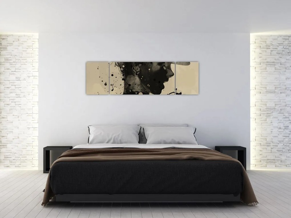 Obraz - Kobieta jazzowa (170x50 cm)