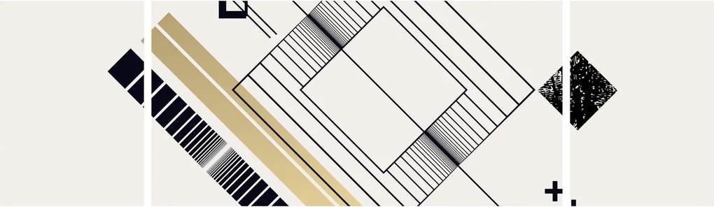 Obraz - Kształty geometryczne N⁰6 (170x50 cm)