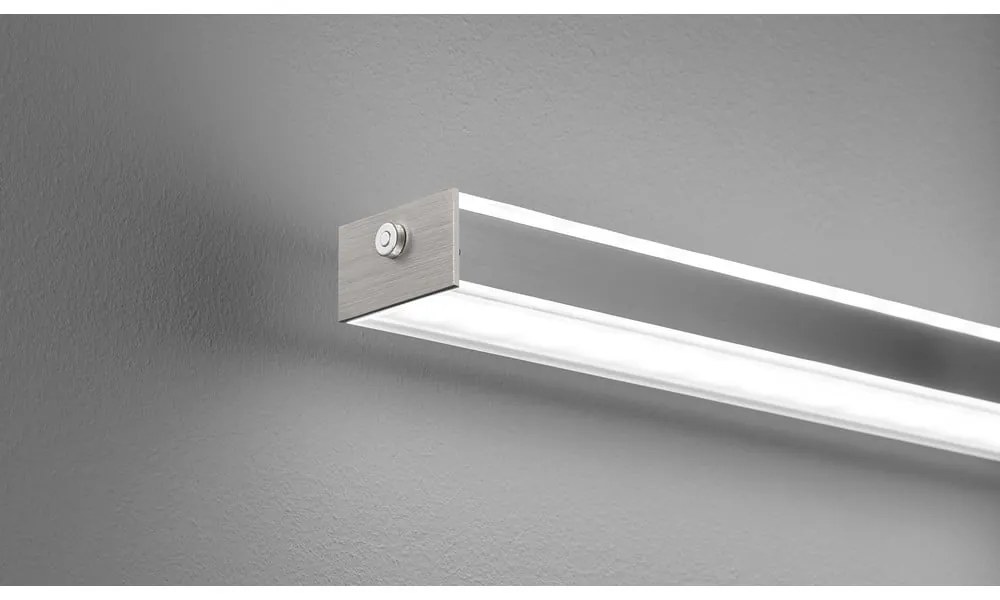 Metalowa lampa wisząca LED ze ściemniaczem w kolorze srebra Vitan – Fischer & Honsel
