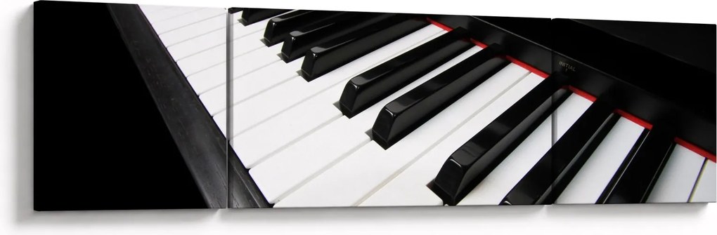 Obraz klawiszy fortepianu (170x50 cm)