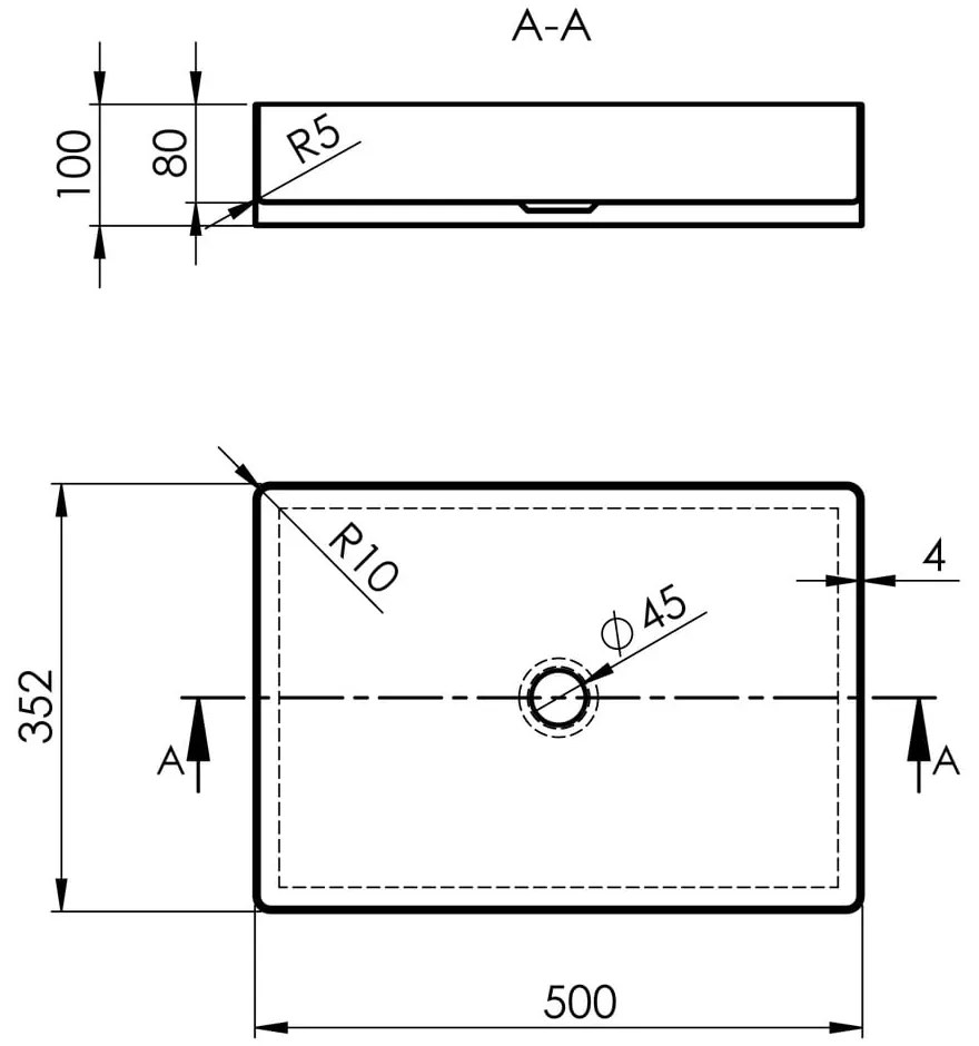 Umywalka ze stali nierdzewnej w kolorze miedzi 50x35 cm Aurum – Sapho