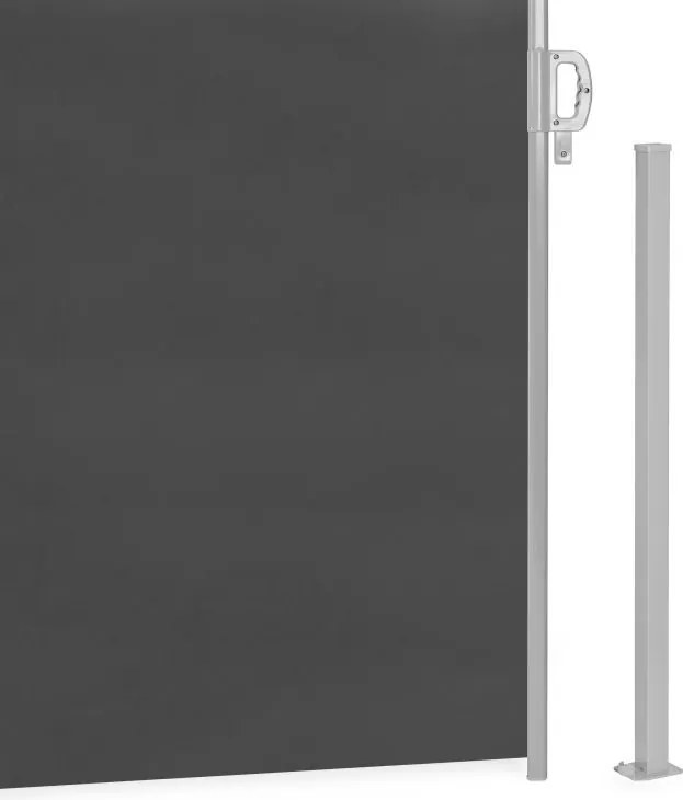 Roleta boczna na taras i balkon składana AW-011A, 3x2 m, antracyt