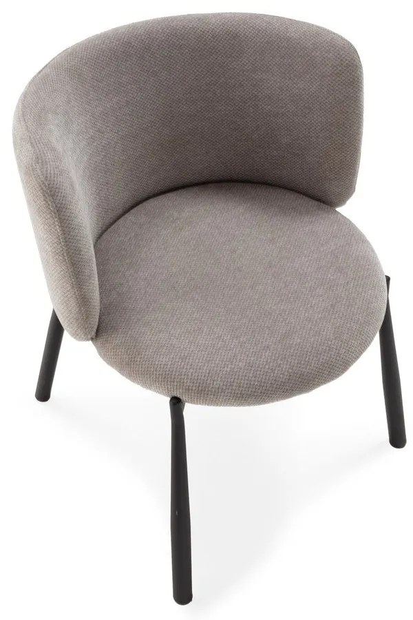 Szare tapicerowane fotele jadalniane zestaw 2 szt. Ginny – MOME