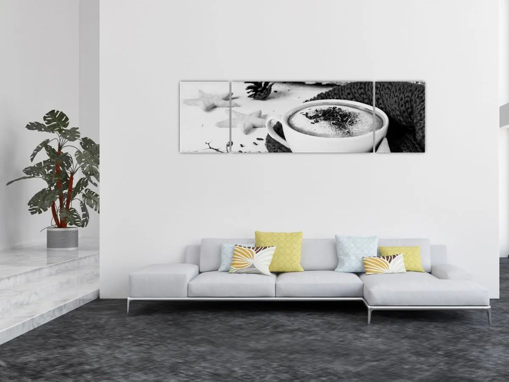 Obraz - Zimowe cappuccino (170x50 cm)