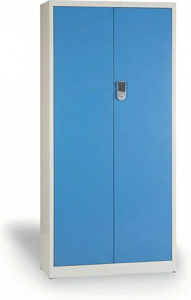 Szafa biurowa z zamkiem szyfrowym 1850 x 900 x 400 mm, niebieski