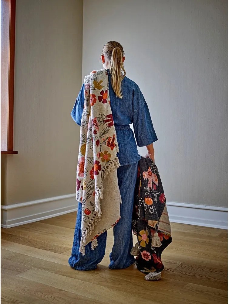 Koc z mieszanki bawełny 130x160 cm Vivielle – Bloomingville