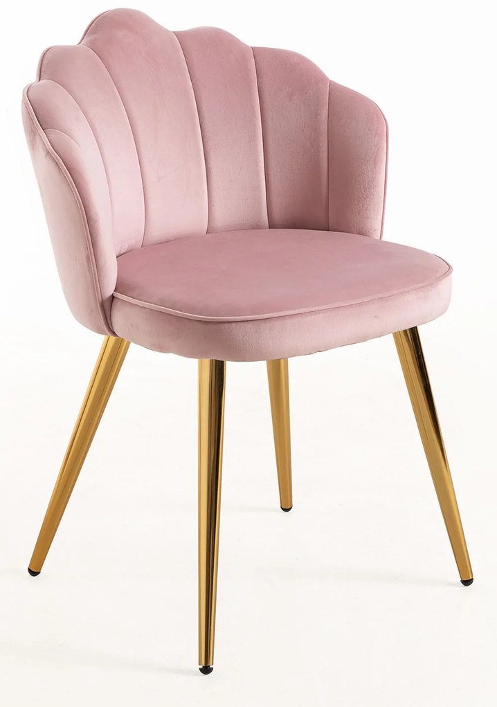 Krzeso Blume w kolorze zotym, aksamitne