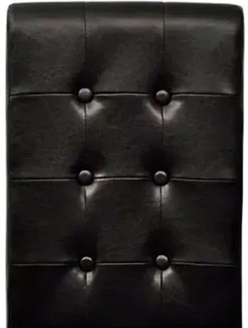 Komplet 6 tapicerowanych krzeseł pikowanych wenge S2-D38