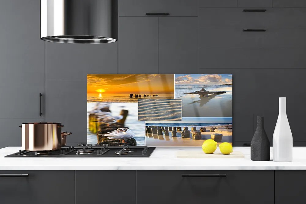 Panel nad blat kuchenny Lazurowy Ocean i Piasek