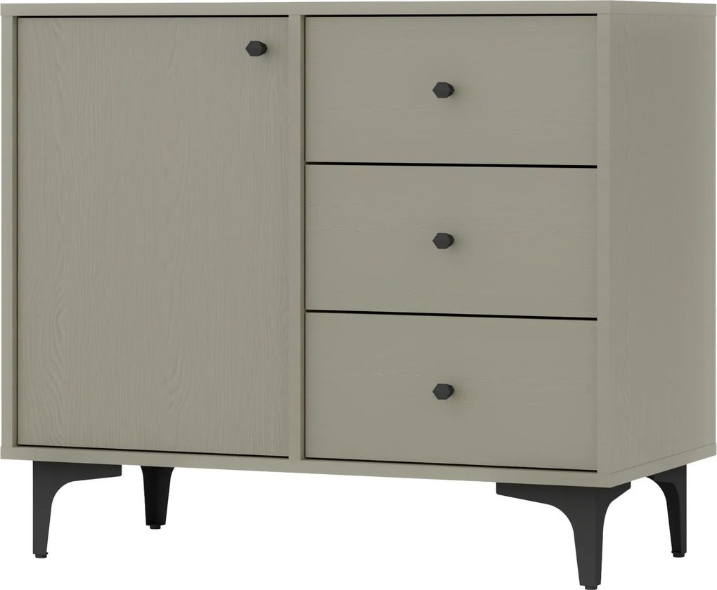 Komoda TORINO 84 cm do Salonu Sypialni Odcienie zieleni
