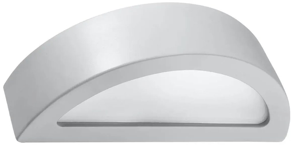 Kinkiet ceramiczny ATENA szary SOLLUX LIGHTING
