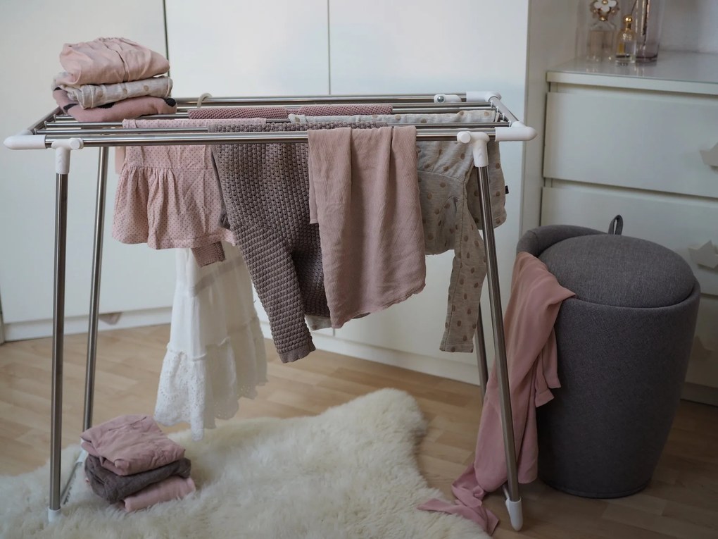 Pufa CANDY GREY - kosz na pranie, 2w1, WENKO