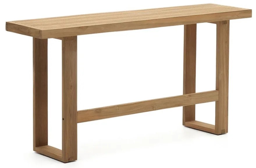 Drewniana ławka ogrodowa w naturalnym kolorze Canadell – Kave Home