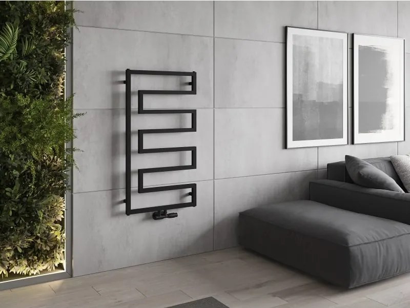 Mexen Floryda grzejnik dekoracyjny 1080 x 600 mm, 358 W, czarny - W206-1080-600-00-70
